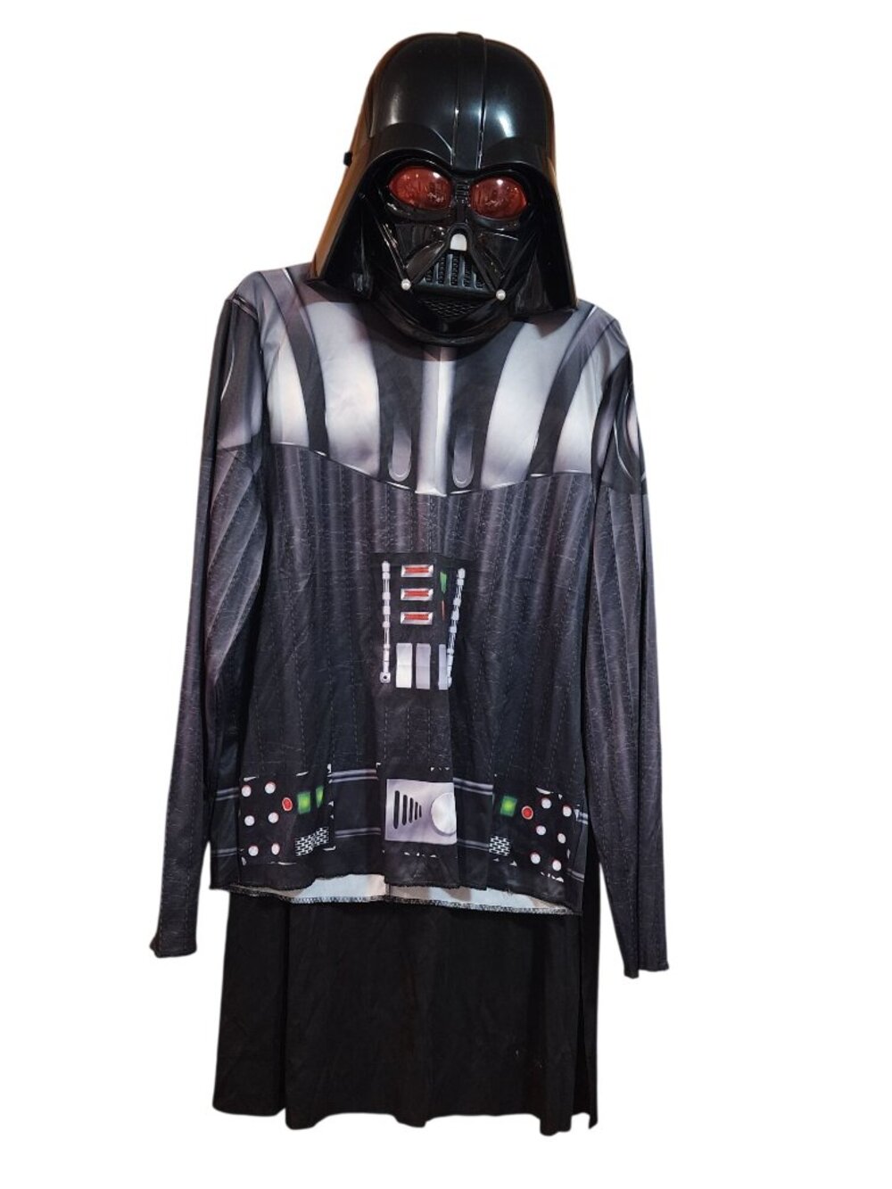 Star Wars Darth Vader Obi Wan kenobi Shirt Cape Mask Mens Size S/M